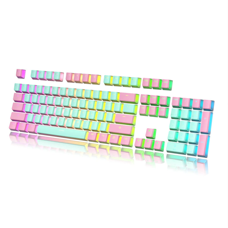 Pudding Keycaps Set Doubleshot Pbt Keycap Set 108 Keys Oem Profile