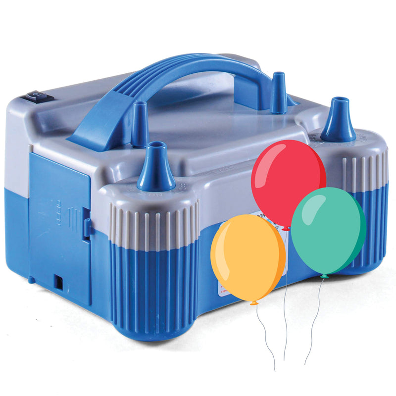 Portable Balloon Pump, Powerful Electric Air Blower, Double Nozzle Balloon Inflator