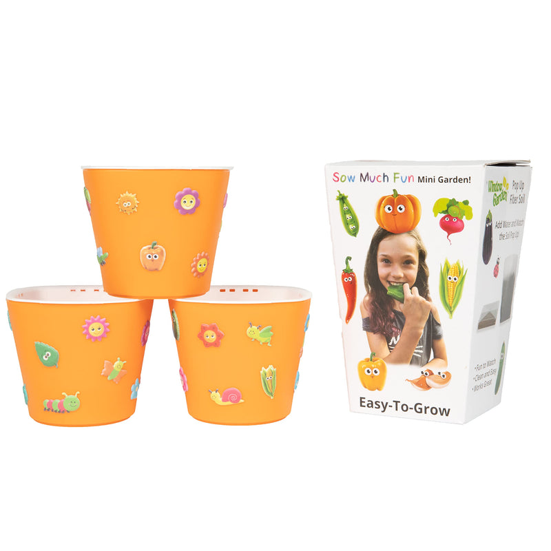 The sowing, flower planting and growing set for children is a lot of fun, for 3 people