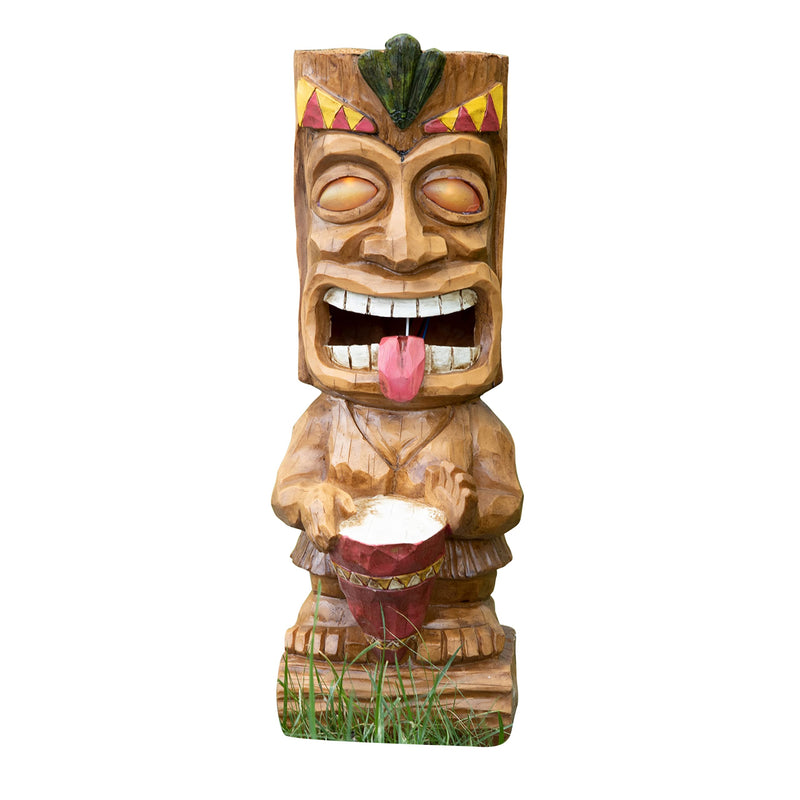 Bongo Drum Tiki Solar Light for Home and Outdoor Decoration - Drum Tiki Solar Powered