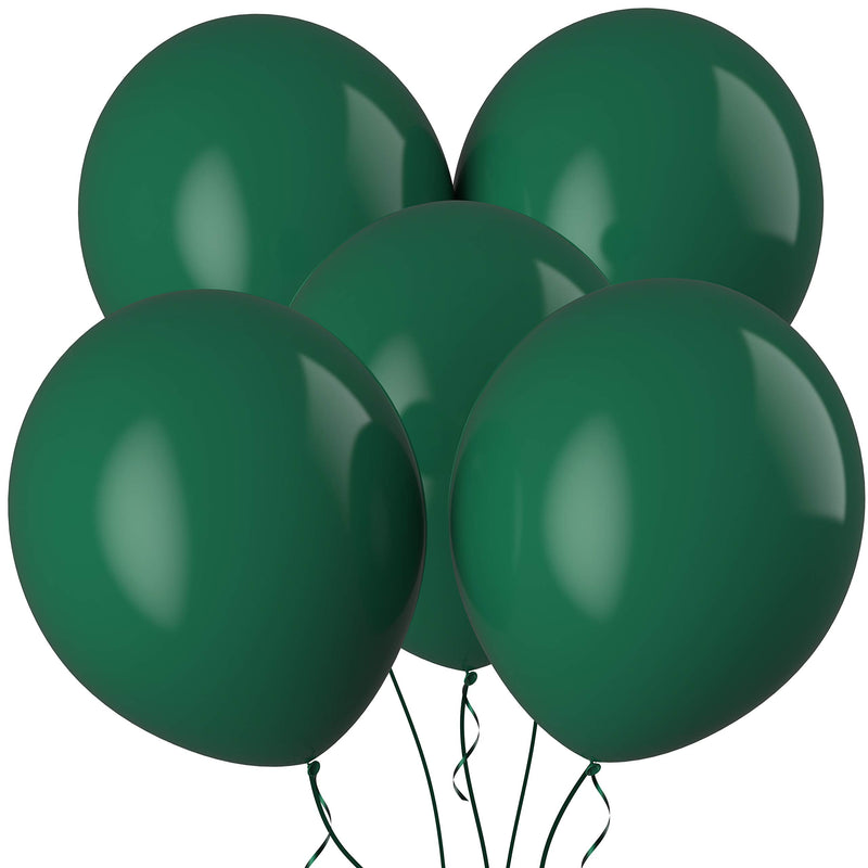 Forest Green Jumbo Balloons - 30 extra large 18 inch forest green balloons