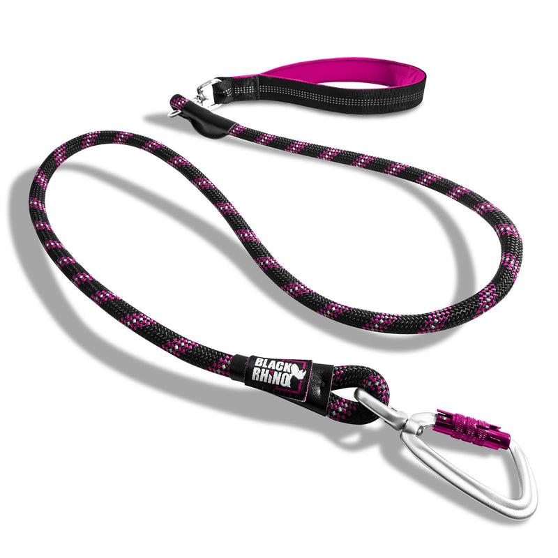 Robust dog leash with ultra-soft neoprene padded handle