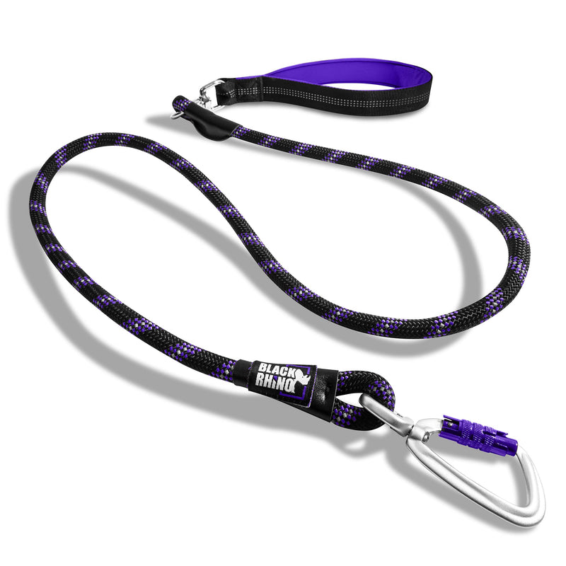 Robust dog leash with ultra-soft neoprene padded handle