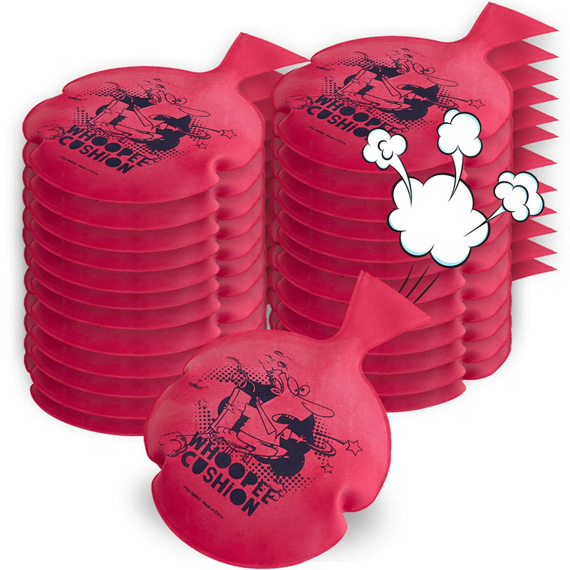 Miniature Whoopee Cushion - 24 Pack - 3" Mini Prank Novelty Toy - Party