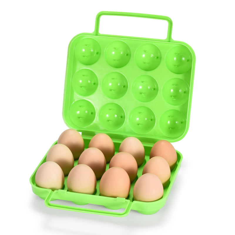 Egg Container for Refrigerator, Camping and Travel - Medium Egg Storage Box