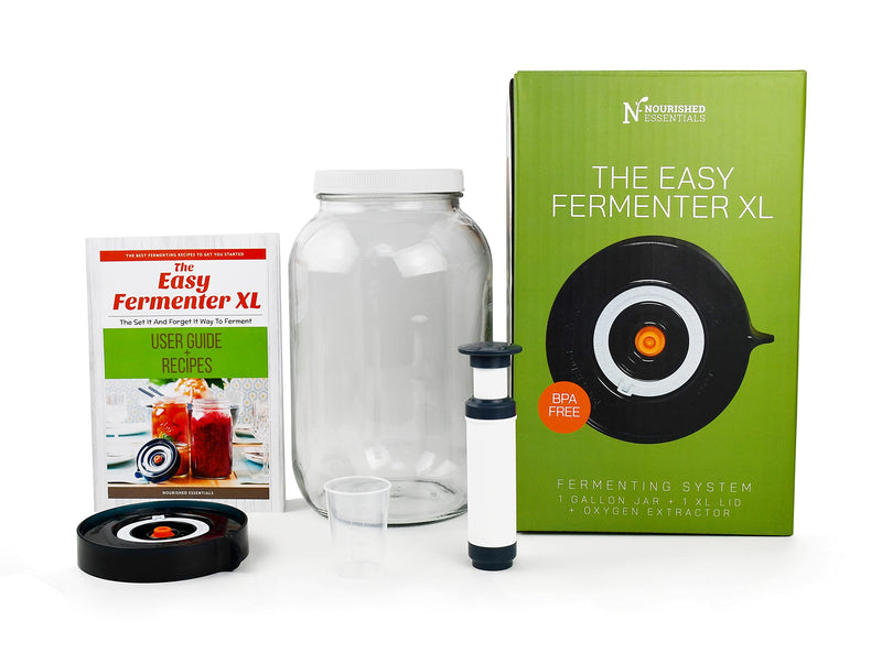 Fermentation Kit – Easy Fermenter 1 Gallon Glass Fermentation Jar