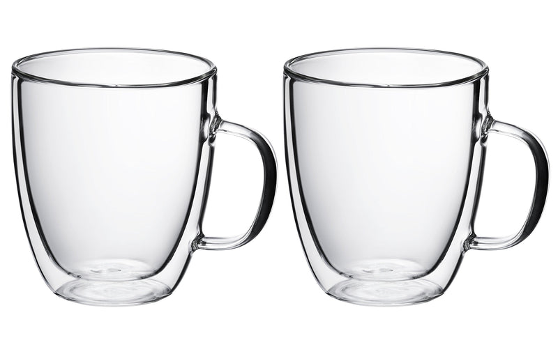 Double wall glass coffee cups with handle, perfect for tea cups, coffee cups