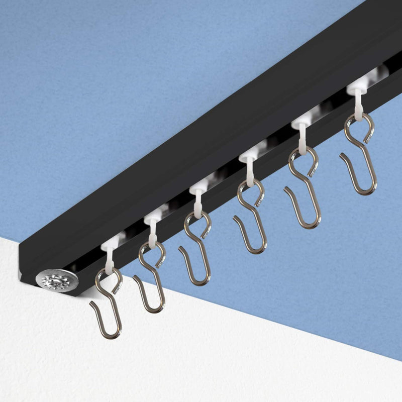 Ceiling Curtain Track Kit - Includes track, roller hooks and installation