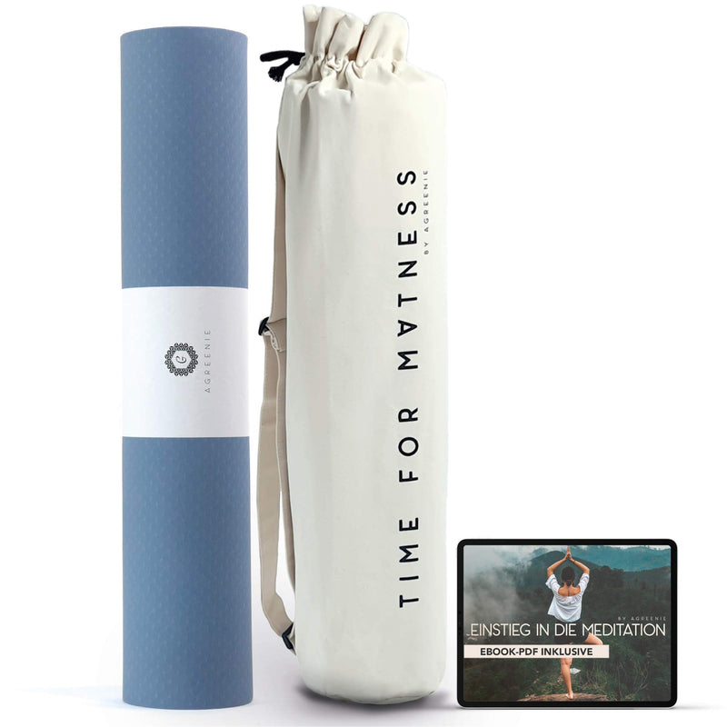 Yoga mat non-slip pollutant-free 6mm powder coral / 183x68cm yoga mat