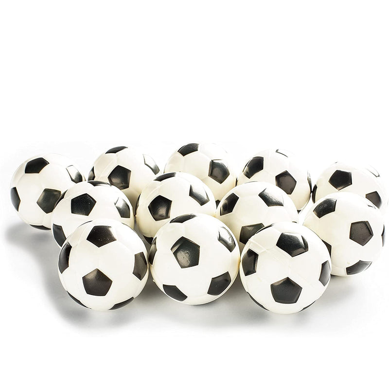 Football Sports Stress Balls Bulk Pack - Pack of 12 squeezable stress foam balls