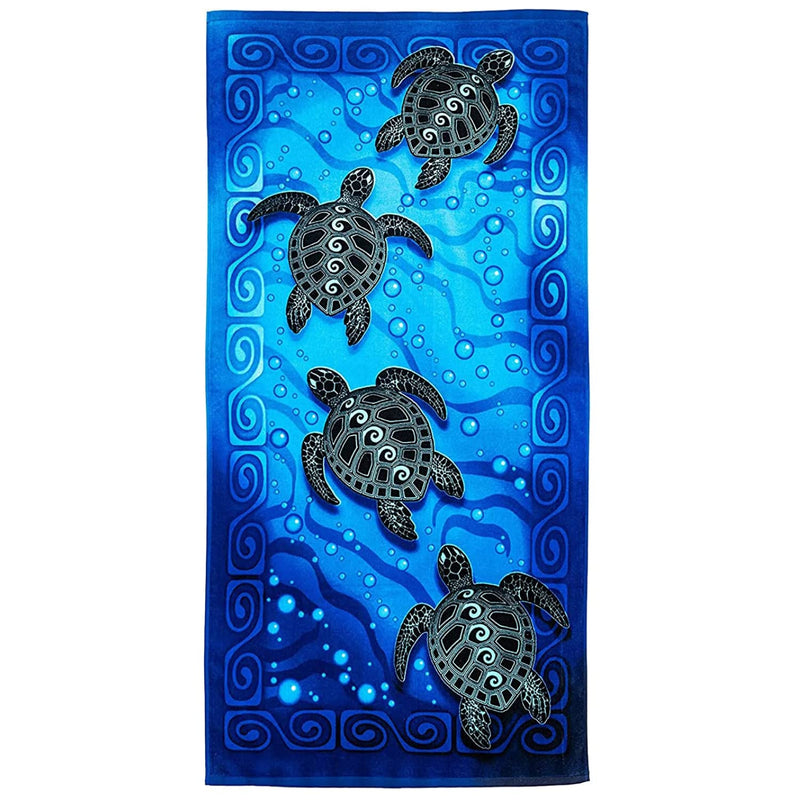 Sea Turtle Beach Towel for Women Girls Kids Men Turtle Bath Towel Print