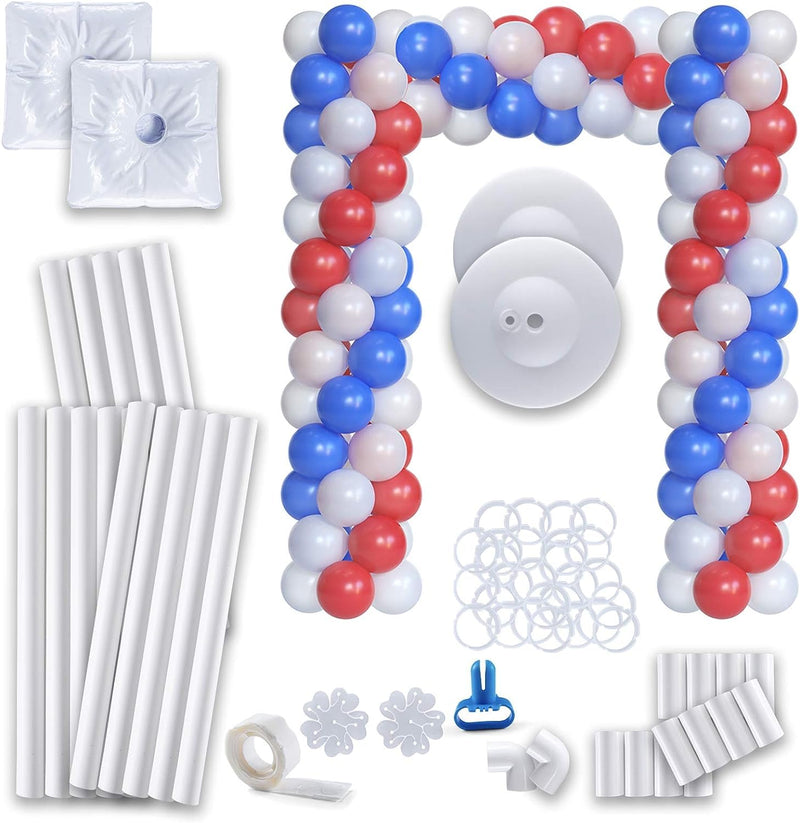 Balloon arch set, column and square balloon table arch, background stand, frame