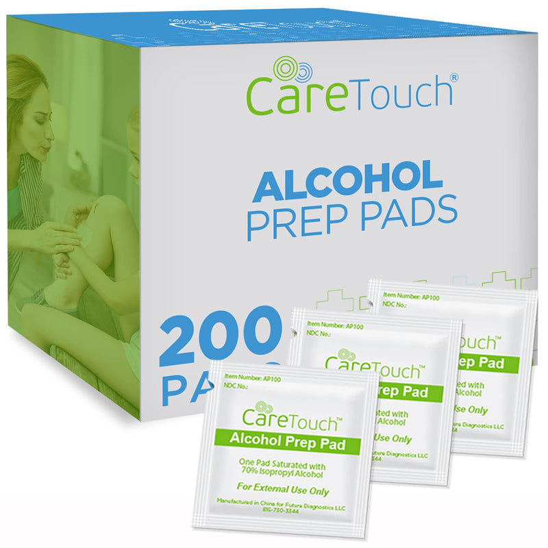 Alcohol wipes, individually packaged alcohol wipes containing 70% isopropyl