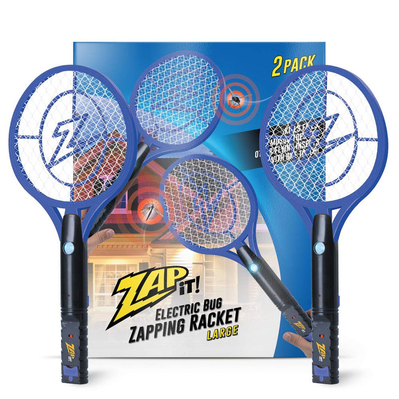 Zap It Bug Zapper, Rechargeable Bug Zapper Racket, Electric Fly Swatter, Mosquito