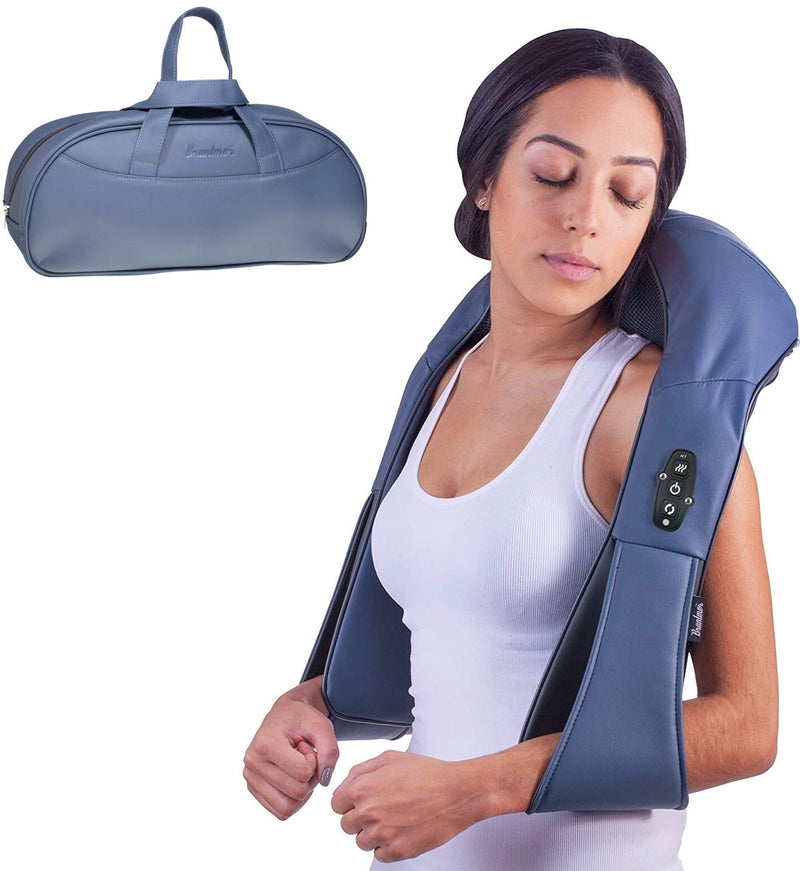 Shiatsu Neck and Back Battery Massager 3D Deep Kneading Portable Full Body Massager