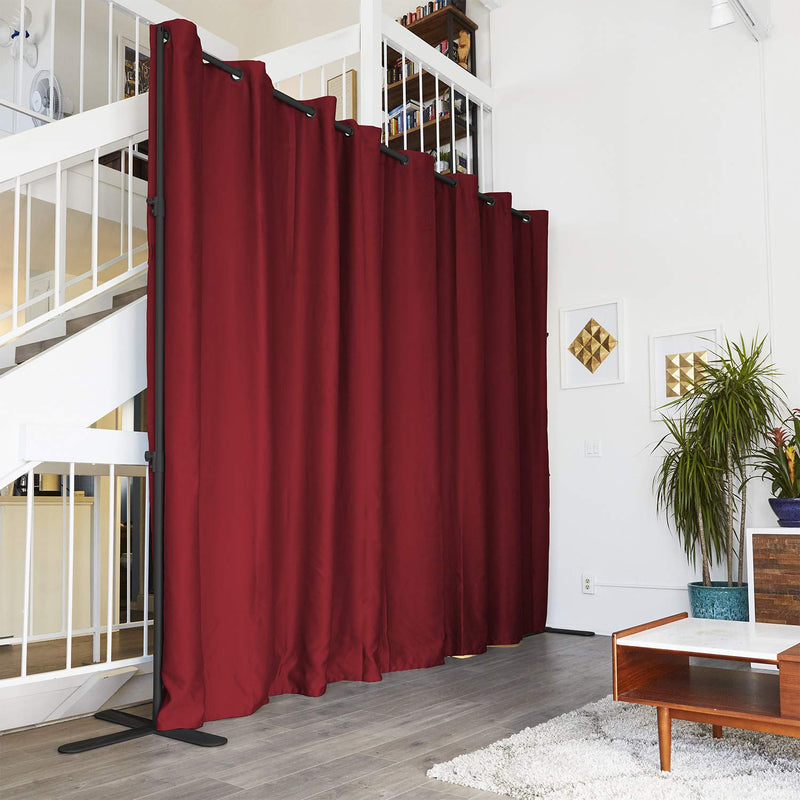 End2end Room Divider Set - Medium A, 8ft Tall x 7ft 6in - 12ft Wide, Sierra Red