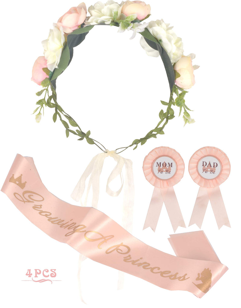 Baby Shower Decorations for Girls Expectant Mother Flower Crown Christmas Gifts Growing