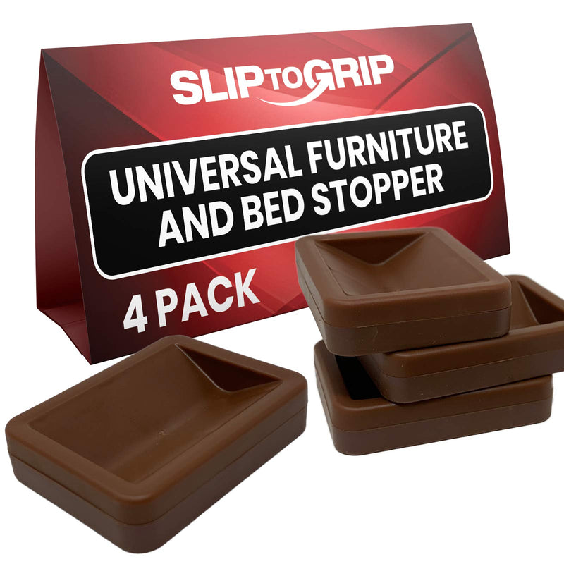 Bed and Furniture Stoppers - Non-slip rubber base protects the floor, suitable for all