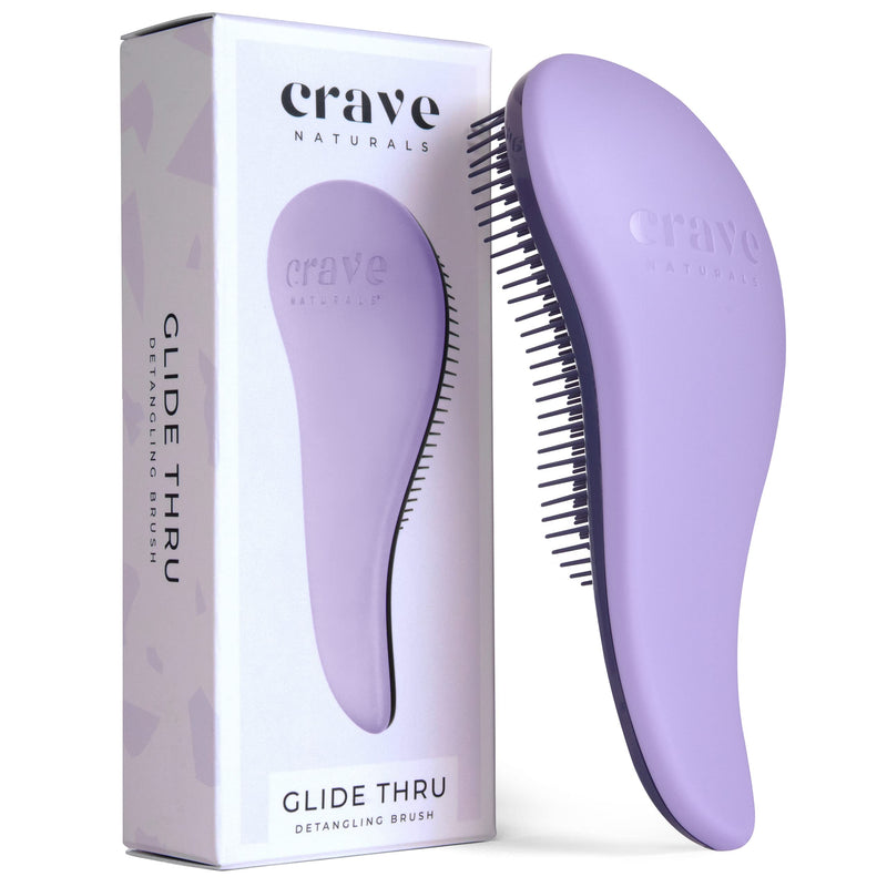 Glide Thru Detangling Brush for Kids and Adults - for Natural, Curly, Straight Hair