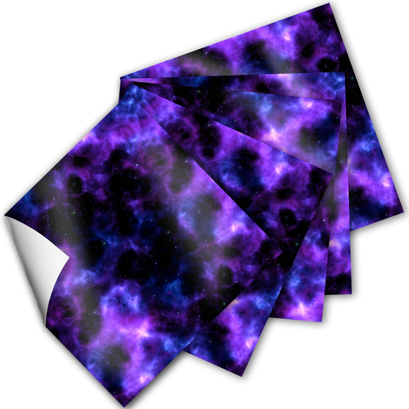 Make vinyl squares – 12 x 12 inch sheets of galaxy space pattern for framing