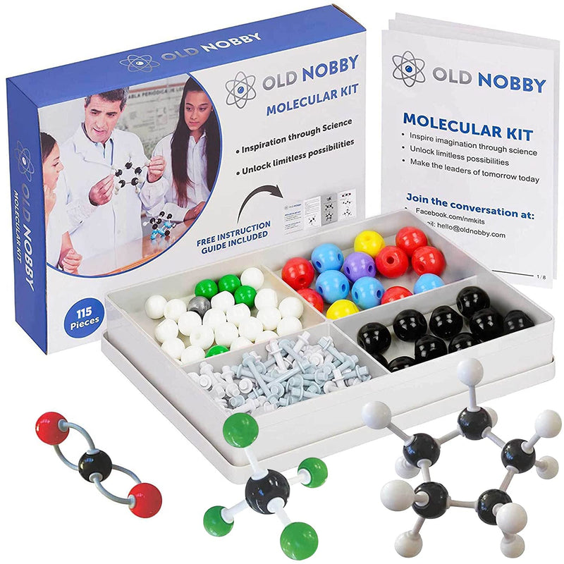 Organic Chemistry Model Kit (115 Pieces), Chemistry Set, Molecular Model Kit