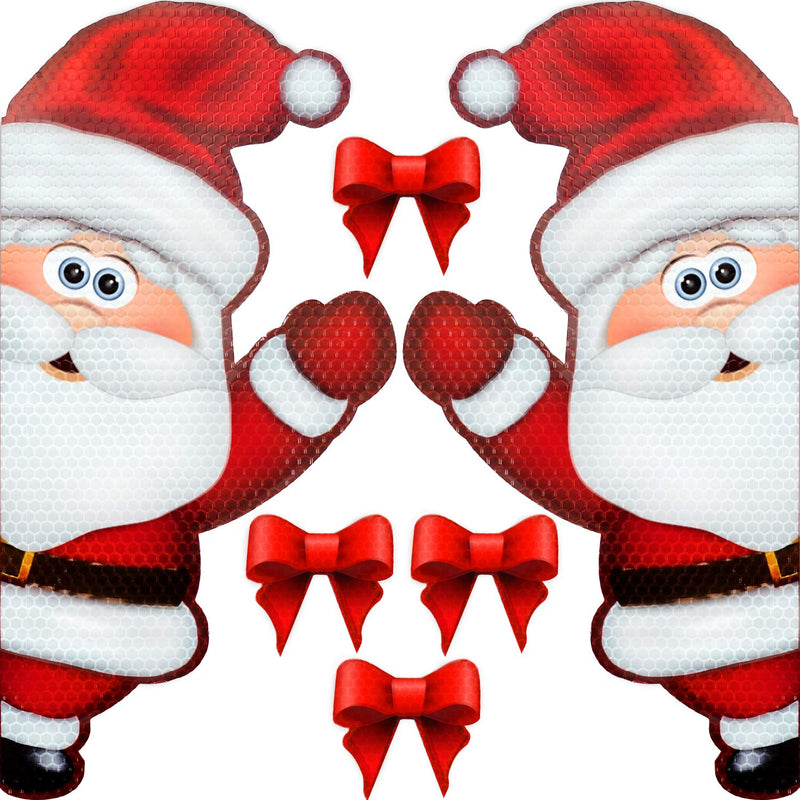 Signs Jumbo Reflective Automotive Santa Magnet Set - Waving Santa