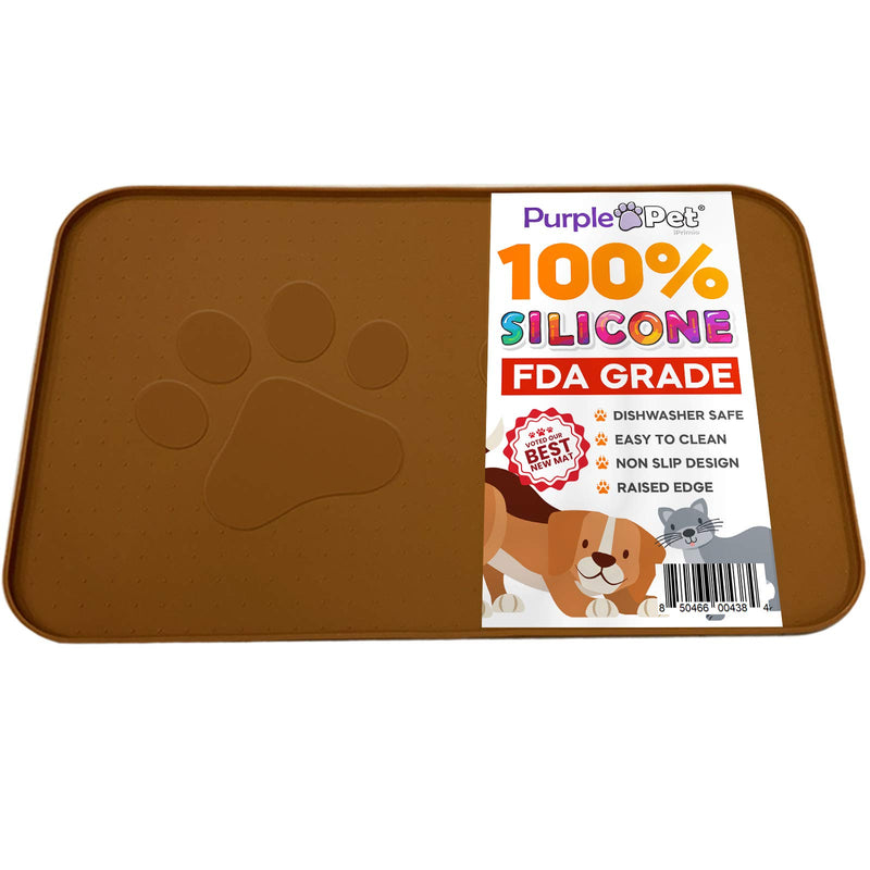 Extra Large Pet Feeding Mat with Logo - Food Grade Silicone Feeding Mat for Cats and Dogs -