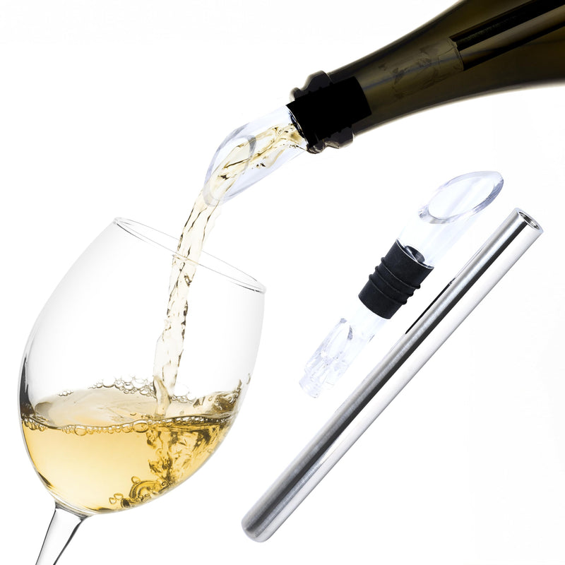 Wine cooler set wine cooler rod 3-in-1 with drip-free pourer and aerator