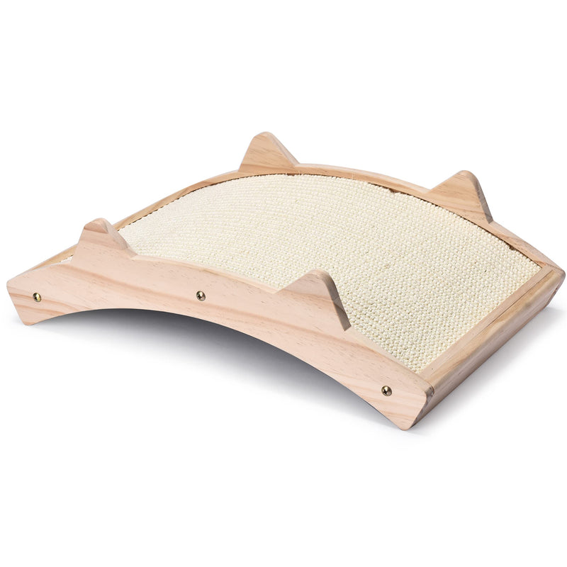 Cat scratching board, double-sided, durable cat scratching mat, wooden structure