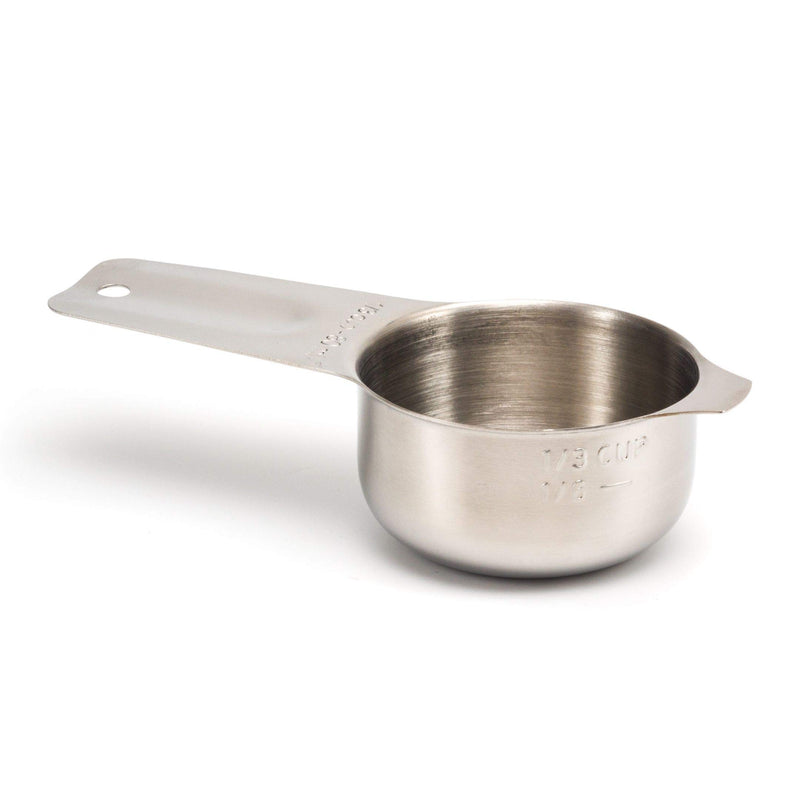 1/3 cup stainless steel precise measuring cup with engraved markings