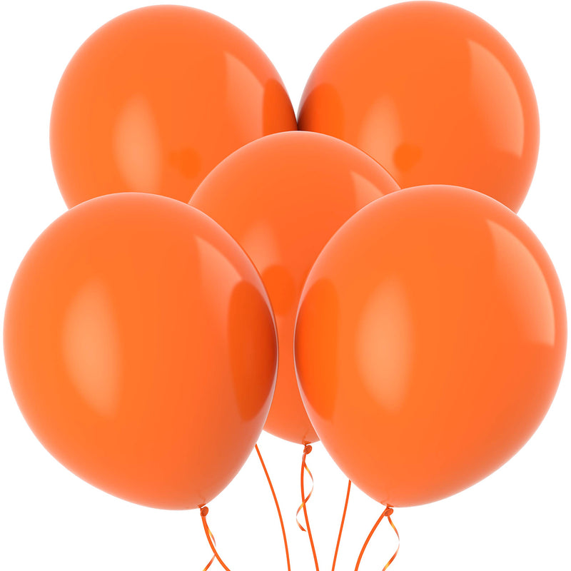 Orange Jumbo Balloons - 30 extra large 18 inch orange balloons for photo shoots