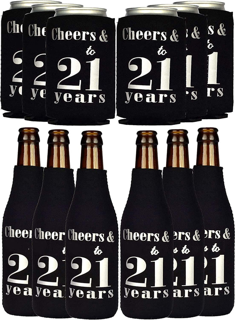 21st birthday decorations for men, 21st birthday can cooler, 21st birthday can