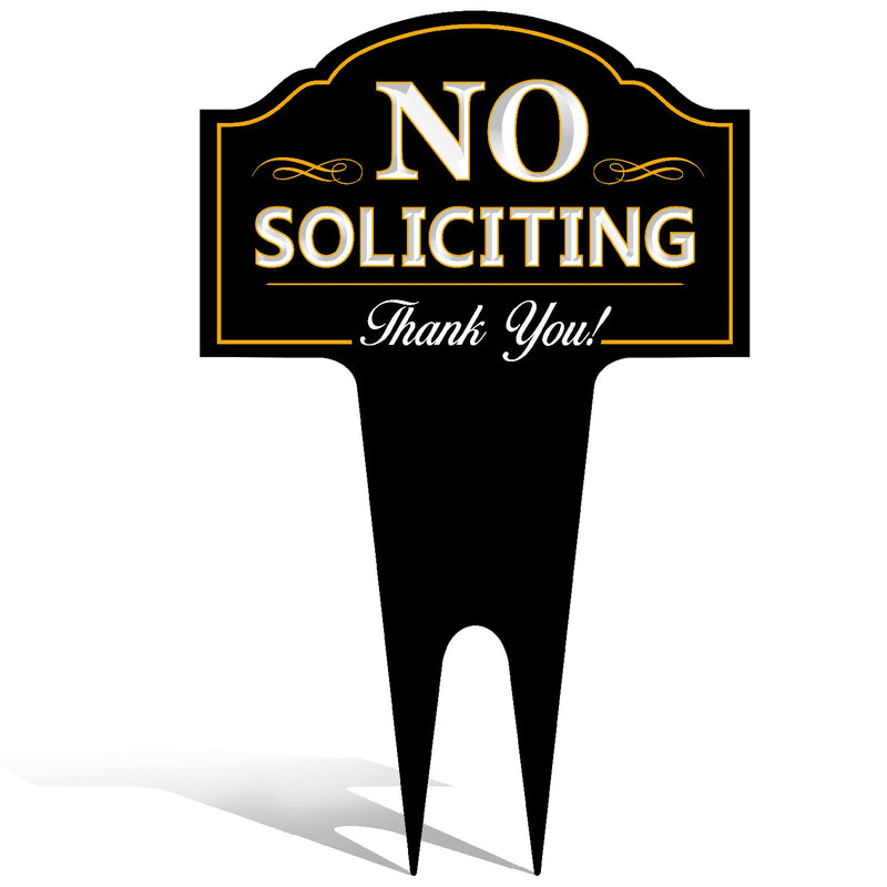 No Soliciting Outdoor Metal Sign Made for Home, House and Business