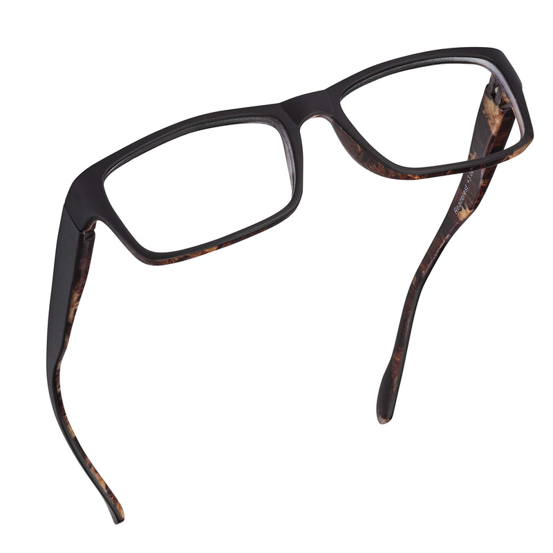 Blue Light Blocking Reading Glasses (Black/Camo, 025 Magnification) Computer