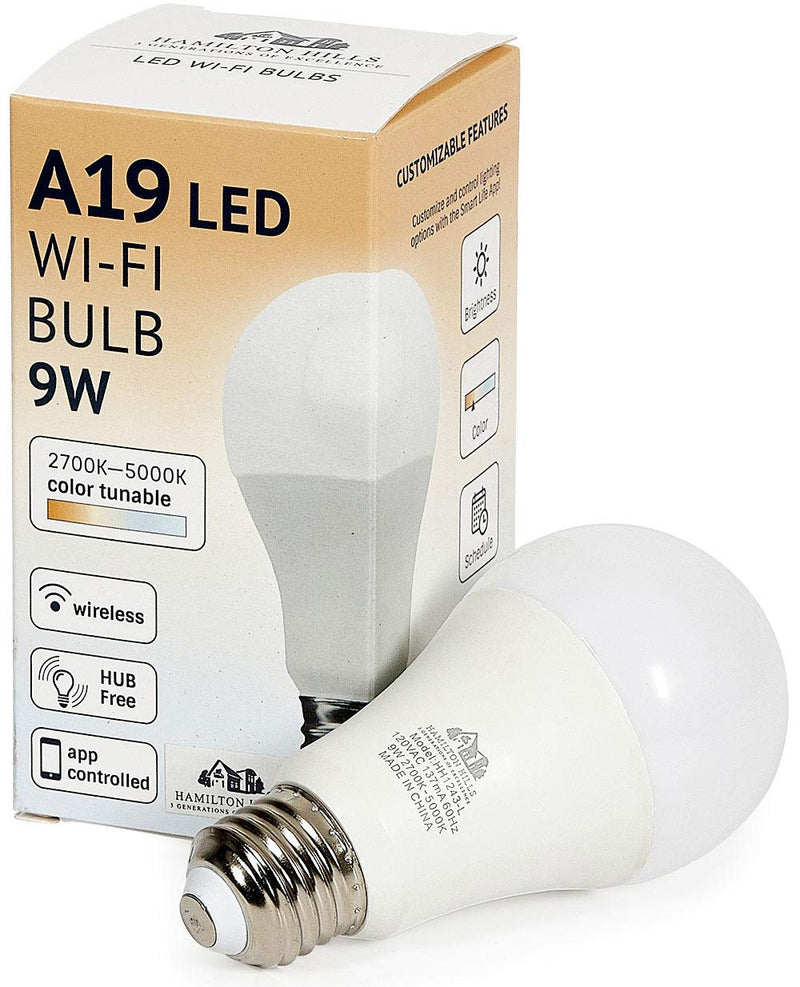 LED Smart Light Bulb - Smart Home Certified Standard Universal A19 E26 Dimmable