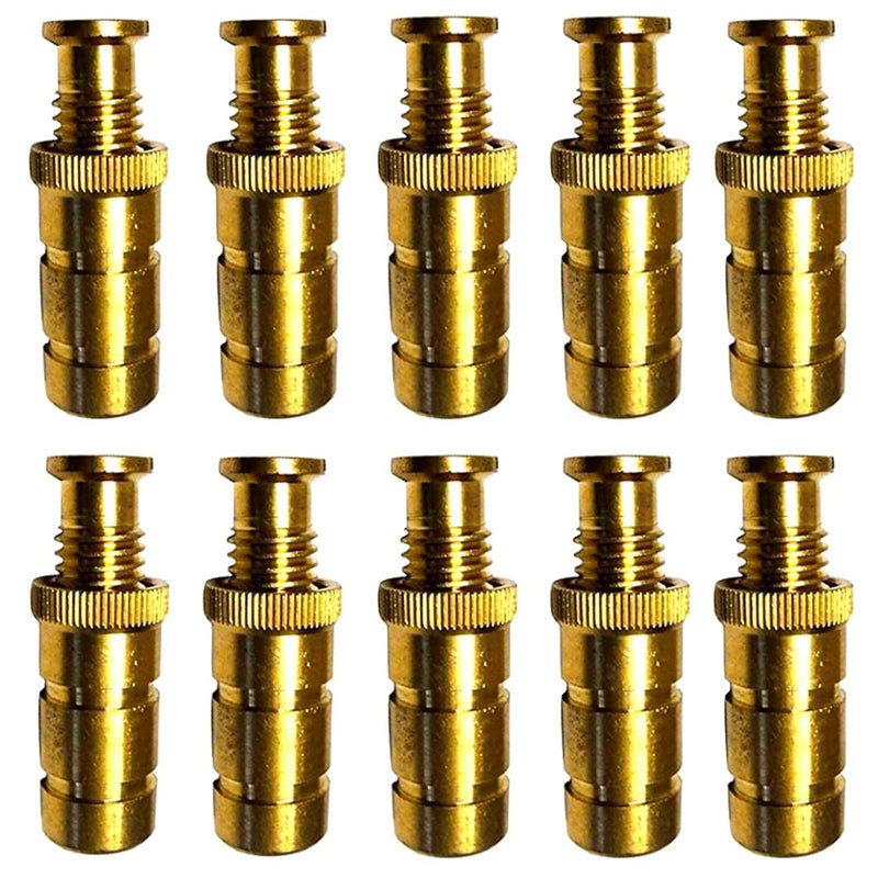 10 Pack Brass Pool Cover Anchors for Concrete and Pavers, Universal Size, Fits 3/4 Inch