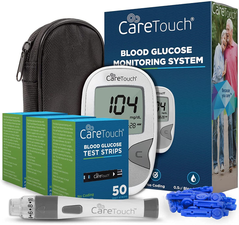 Blood Glucose Meter Set - Diabetes Test Kit: 1 Blood Glucose Meter, 150 Blood Glucose