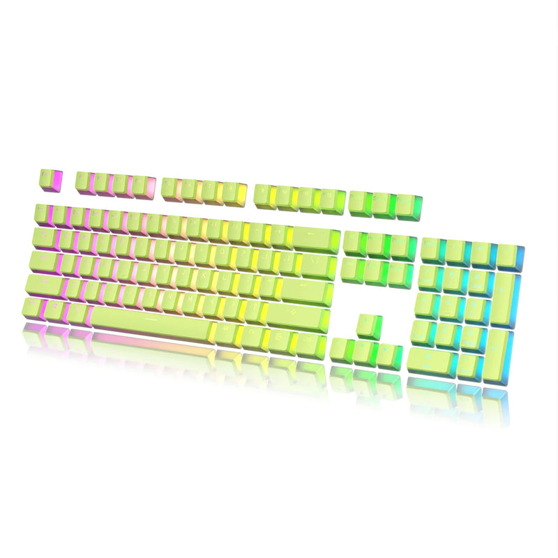 Pudding Keycap Set Doubleshot PBT Keycap Set, Full 112 OEM Profile Key Set