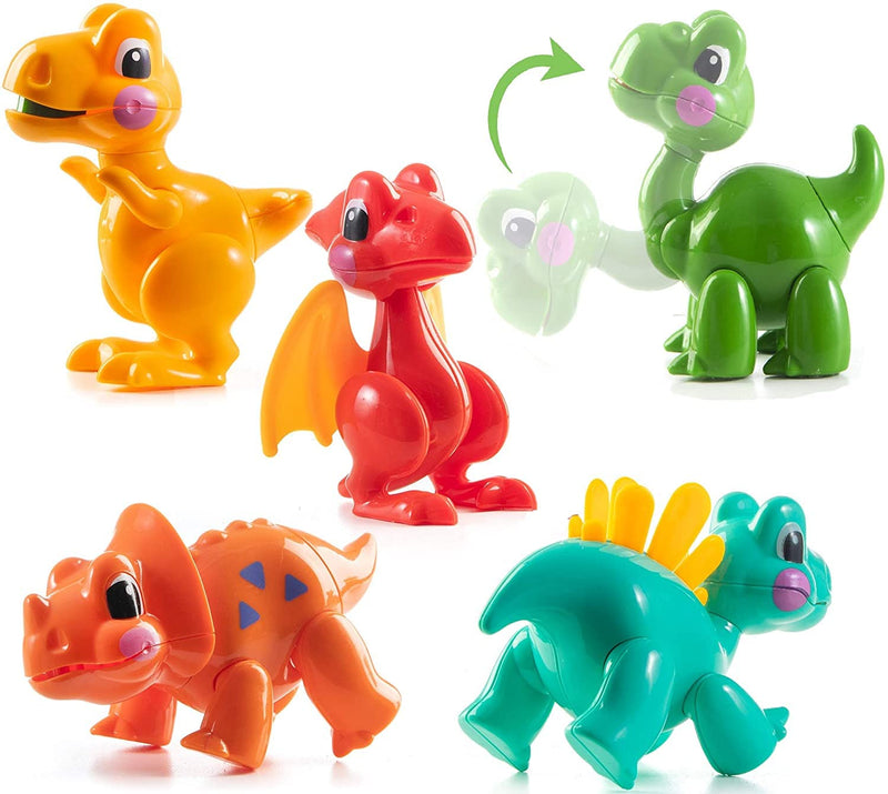 Flexible Rotatable Cartoon Dinosaur Gifts for St. Nicholas Christmas