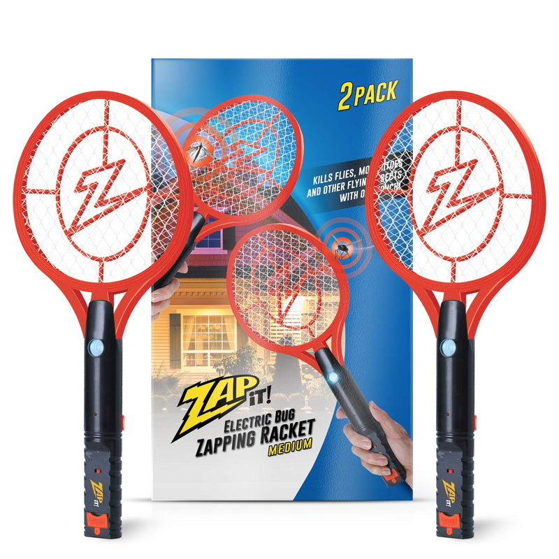 Zap It Bug Zapper, Rechargeable Bug Zapper Racket, Electric Fly Swatter, Mosquito