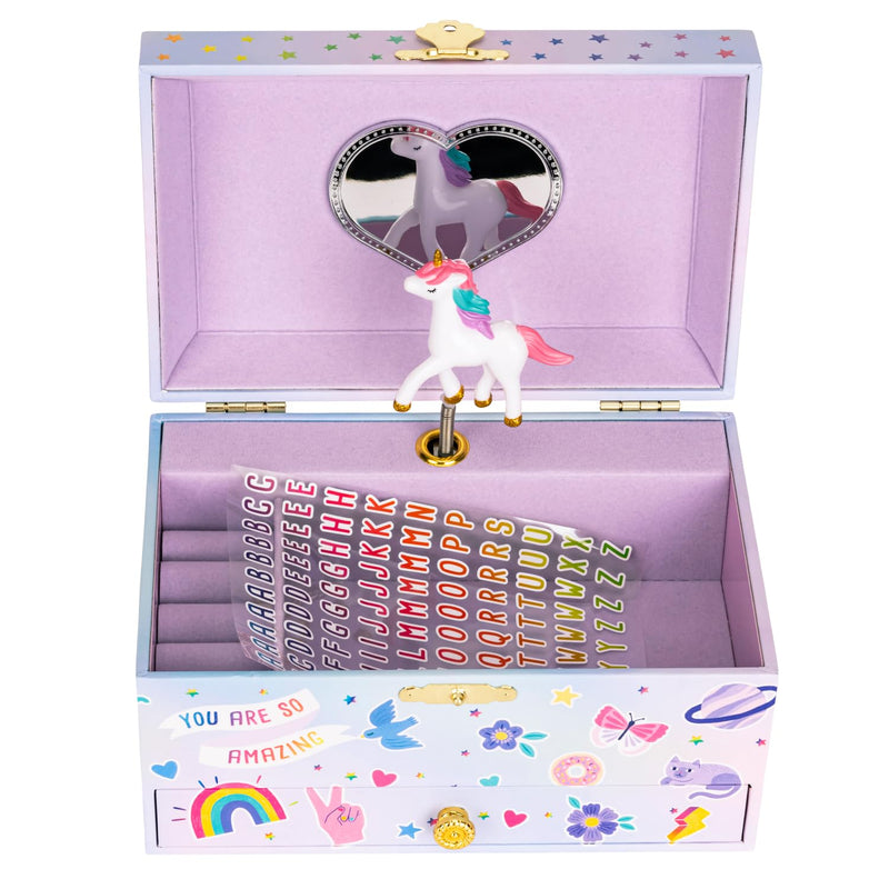 Musical sticker jewelry box with 1 excerpt