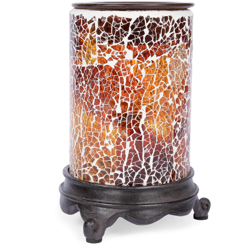 Wall Plug-in Wax Warmer - Mosaic Glass Luminous Amber Electric Scented Candle