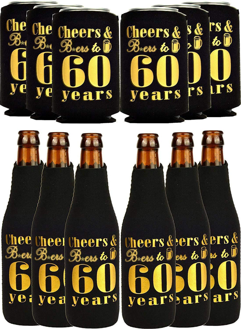 60th birthday gifts for men, 60th birthday gifts, 60th birthday can cooler, 60t