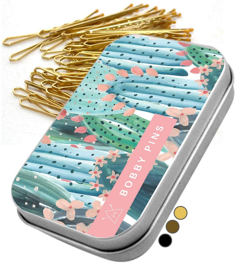 300pcs Bobby Pins with Cute Case for Buns Hairpins for Kids Girls