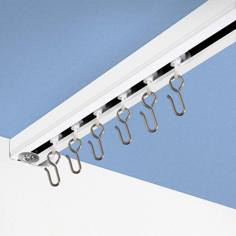 Ceiling Curtain Track Kit - Includes track, roller hooks and installation