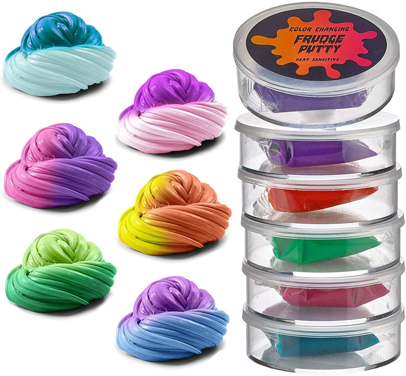 Color Changing Frudge Putty Heat Sensitive - Mini Slime Putty - for Sensory Purposes