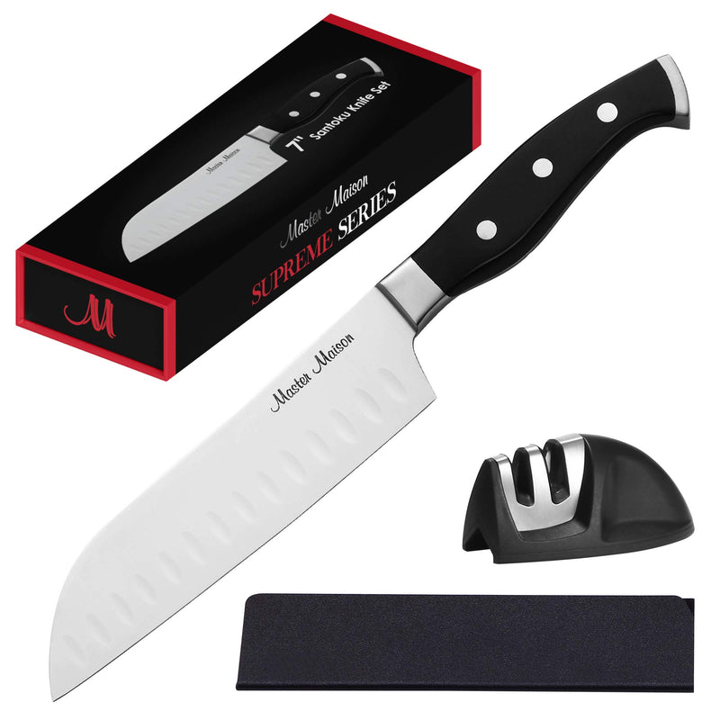 Santoku Knife Set - 7" German Stainless Steel Chef&