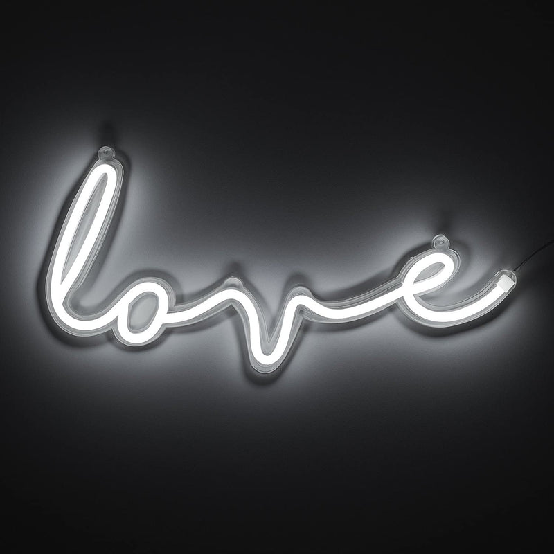 - Love LED Neon Light, 18" x 9" - Wall Hanging Room Decor, Love Neon Sign