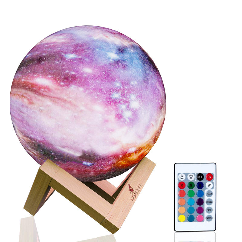 Galaxy Moon Night Lamp - Night Light 16 Colors USB Charging, Touch