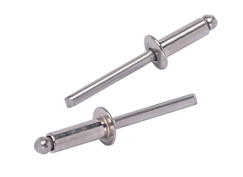 88 stainless steel rivets (25 pieces), 1/4" diameter, handle range (3/8" - 1/2"), all 18-8